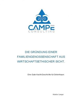 cover image of Die Gründung einer Familiengenossenschaft aus wirtschaftsethischer Sicht.